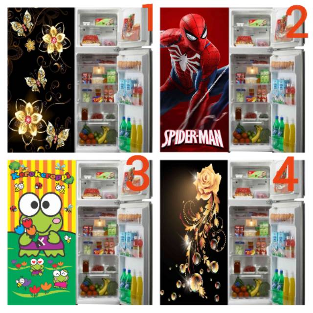 Wallpaper sticker kulkas wallpaper kulkas 1 pintu &2 pintu wallpaper kulkas murah