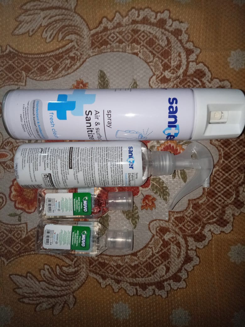 Saniter Spray Fabric Disinfektan 200 Ml + 30 Ml