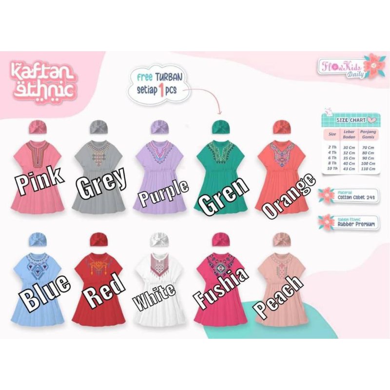kaftan muslim Flowkids