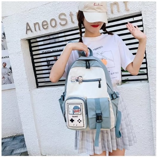 Diobrale - Tas Ransel Anak Perempuan Remaja Wanita Fashion Terbaru Ransel Sekolah Karakter Korean Stylish Waterprof