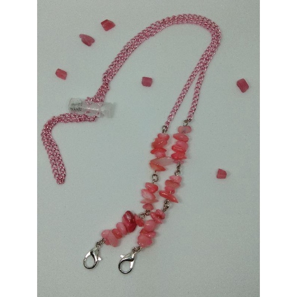 Masker Strap 2in1 Rantai Pecah & Batu kerang