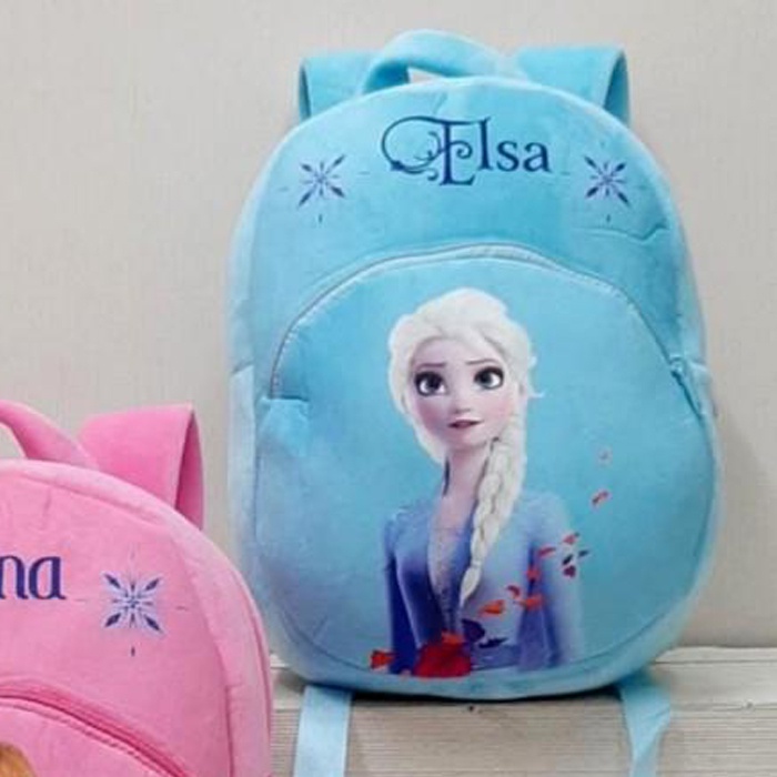 Tas Ransel L untuk sekolah SD TK SMP SMA boneka elsa anna olaf frozen natal