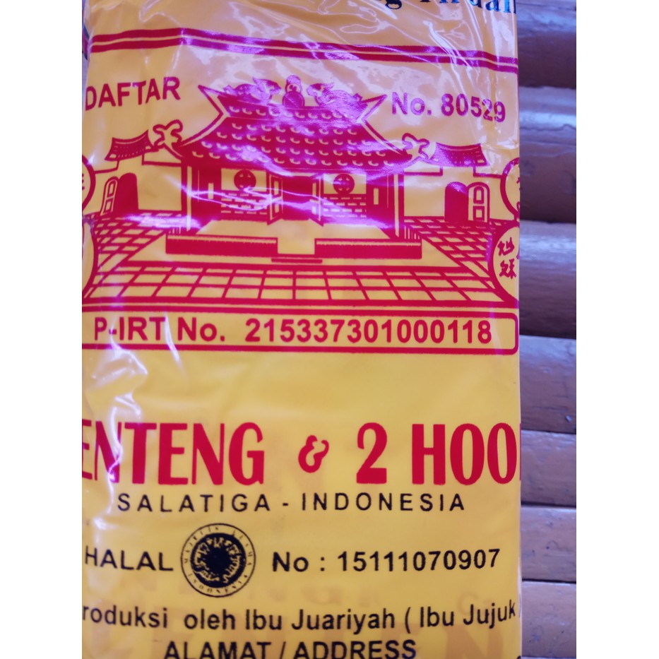 

makanan khas ting ting gepuk cap klenteng & 2 hoolo asli 50 bungkus