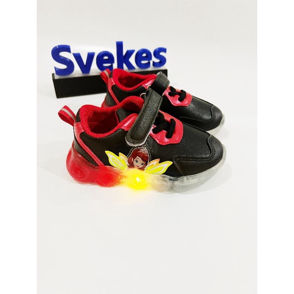 Sepatu Svekes Sepatu Sneakers cewe cowo sepatu lampu Sepatu import sepatu led Kulit lembut Baby shoes sepatu kasual sepatu lampu