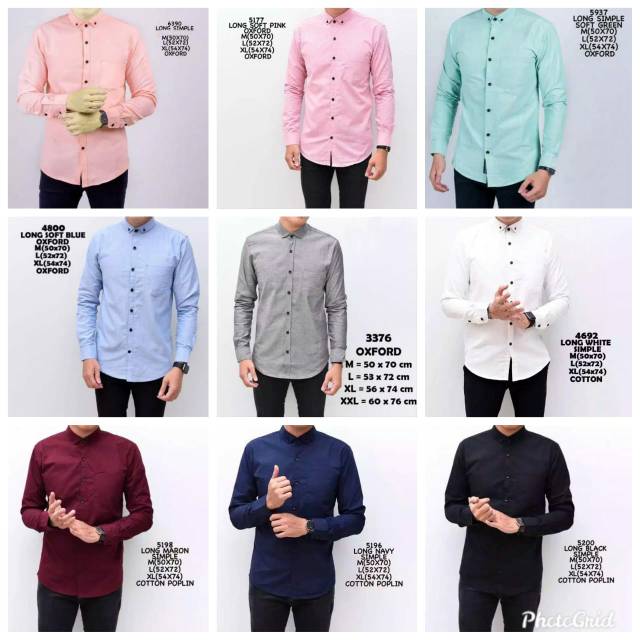 KEMEJA PRIA MENS POLOSAN LENGAN PANJANG COOLMAN PAKIAN PRIA CASUAL PAKAIAN DINAS PNS KERJA SIZE MLXL