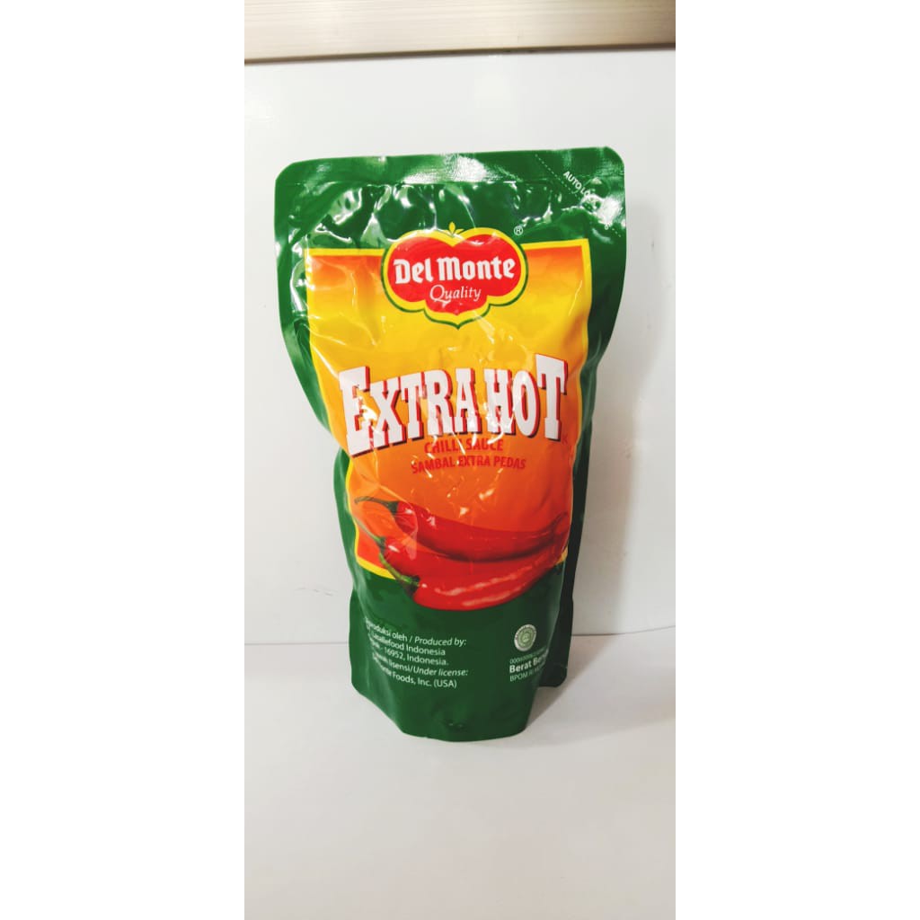 Saos Sambal Delmonte Extra Hot 1kg / Del Monte Pouch Besar