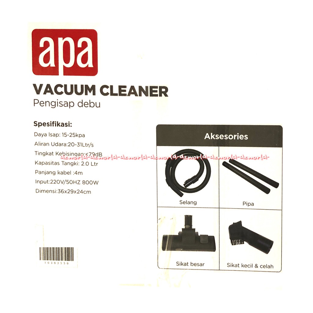 Apa Vacuum Cleaner Penghisap Debu 2Liter Alat Pembersih Penyedot Debu Vacum Vakum Cleaner Merah Red