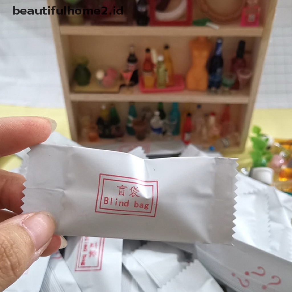 (beautifulhome2.id) 10pcs / Set Mainan Miniatur Tas Blind Untuk Aksesoris Rumah Boneka 1: 12