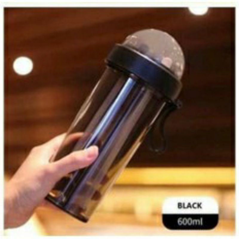 BOTOL MINUM 2 FUNGSI/SISI BOTOL MINUM 2 IN 1 600 ML