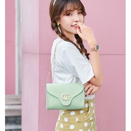 Tas Selempang Wanita Fashion Korea Style Kasual Tas Bahu Cewek Shoulder Bag Azgalery T136