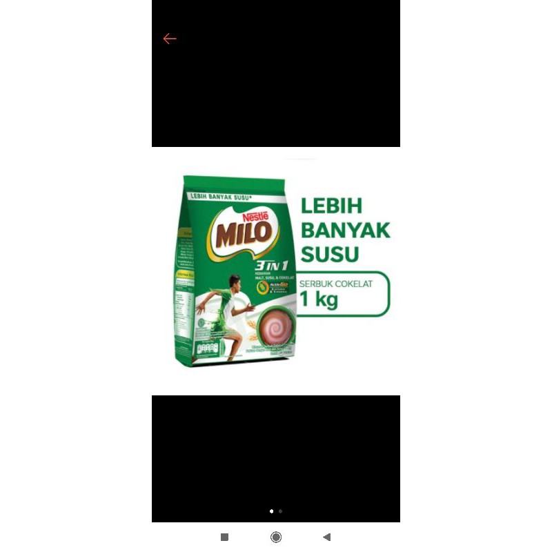 

Milo 3 in 1kg