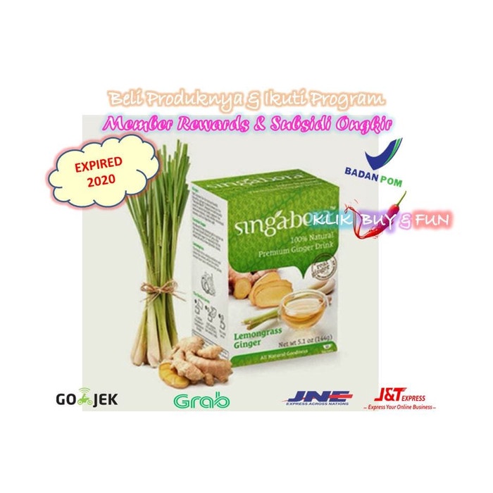 

tradisional-minuman- singabera premium ginger drink 12 sachet - lemongrass ginger -minuman-