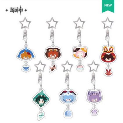 (Pre Order) Official Merch Genshin Impact -  Genshin Impact Acrylic Keychain Genshin Impact Akrilik 
