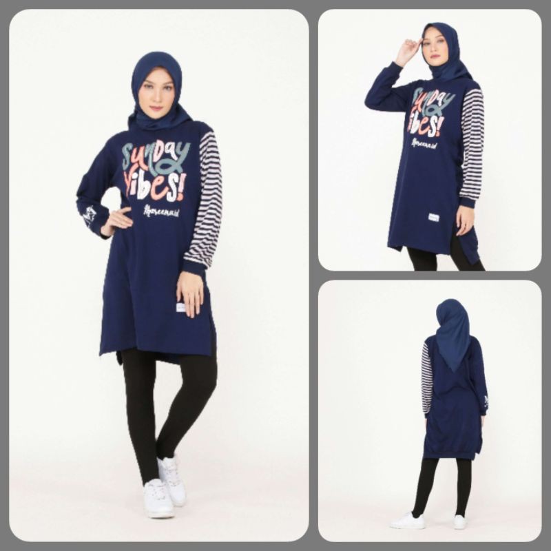 Atasan Muslim Tunik Wanita Premium Mareema