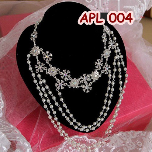 [STOK TERBATAS] TIARA PENGANTIN CRYSTAL AKSESORIS WEDDING HEADPIECE HIJAB APL004