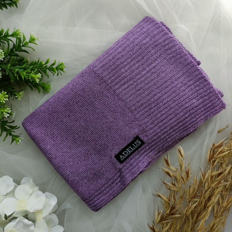 Pashmina Rajut Glitter PREMIUM By Adelus-Lavender