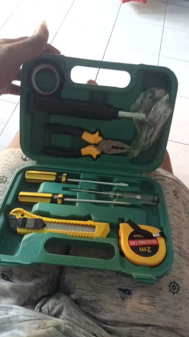 Cod - Tool Master (gj4)/ Alat Tukang Perkakas Repairing Tool Set 9 In 1 Servis Maintenance