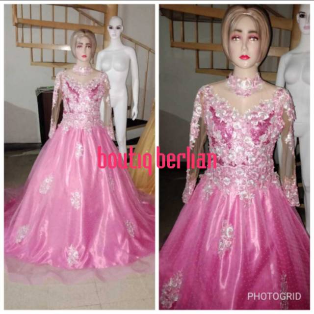 Gaun pengantin ( pink ) baju pengantin/gaun wedding