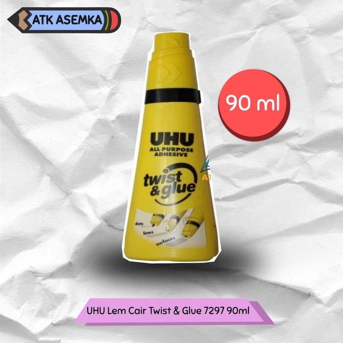 

UHU Lem Cair Twist & Glue 7297 90ml / Twist&Glue 90 ML Atk