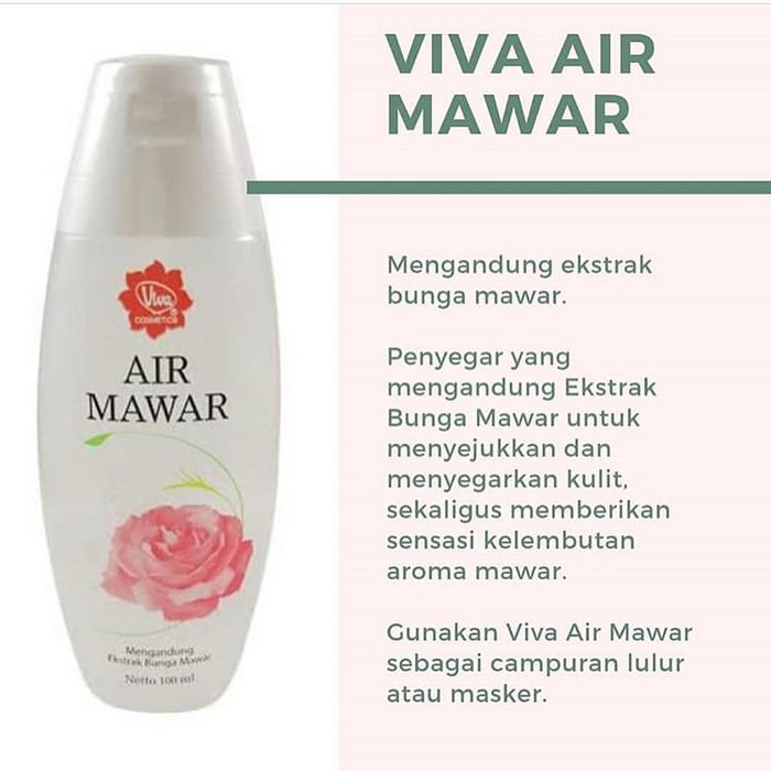 [KECIL] VIVA AIR MAWAR (UNTUK CAMPURAN MASKER/LULUR) 100ML