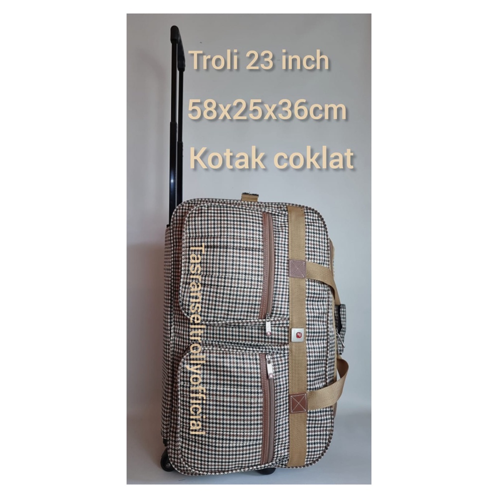 Tas Pakaian Troli Polo Interclub ukuran 23 inch 58cmx25x36cm original.