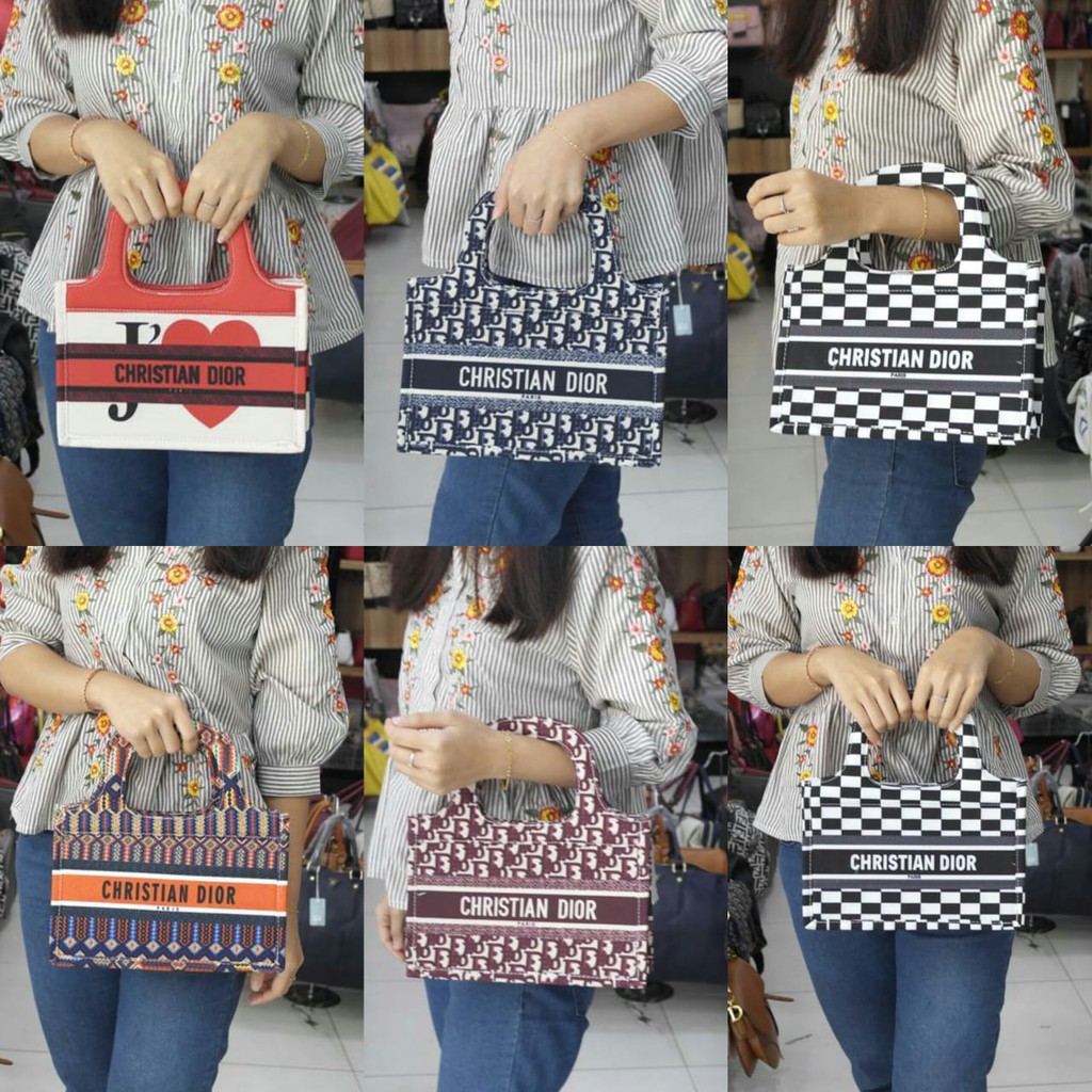 Supplier Tas Dior Book Tote Embroidered Mini Seprem 1107