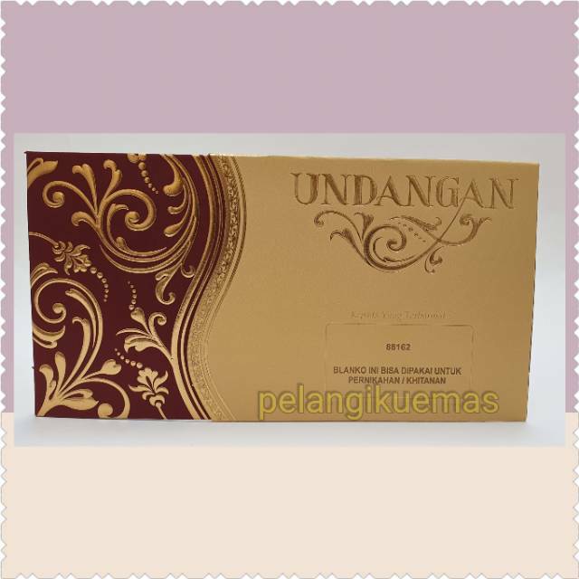 

UNDANGAN (+AMPLOP+COVER+ISI) MURAH, CANTIK DAN ELEGAN KOSONGAN / CETAK (ER88162)