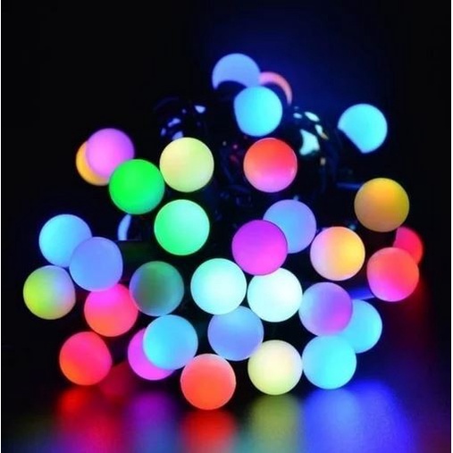 LAMPU HIAS TUMBLR ANGGUR NATAL BULAT BOLA LED TWINKLE LIGHT RGB 5 METER LED NATAL WARNA WARNI