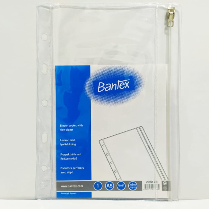 

Bantex Zipper Pocket For Binder 2070 Ukuran 13,2 cm x 20,2 cm