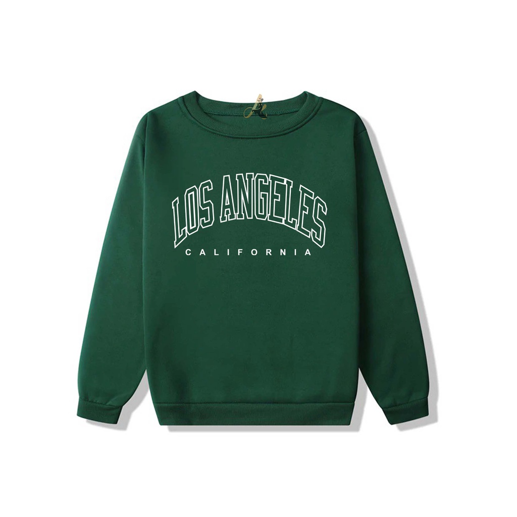 SWEATER OVERSIZE CREWNECK LOS ANGELES STREETWEAR  SWEATSHIRT PRIA DAN WANITA