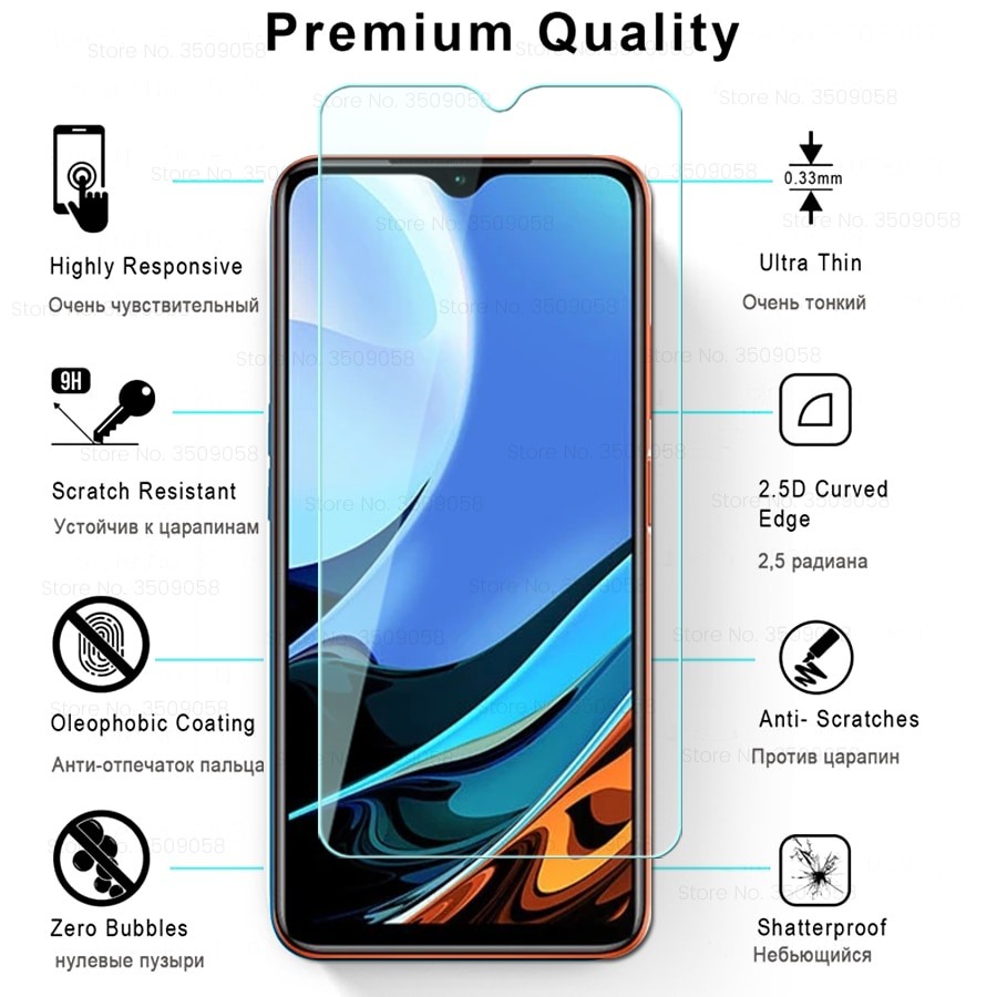 Case Xiaomi Redmi 9T 2021 Premium Casing + Tempered Glass Layar Clear dan Tempered Glass Camera