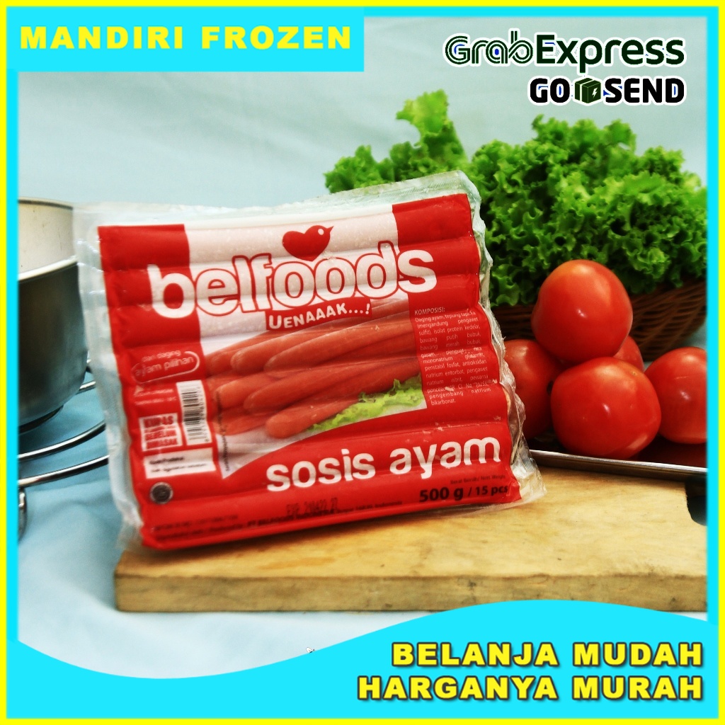 

BELFOODS Uenaaak Sosis Ayam Long 15s 500gr - Makanan Beku Olahan