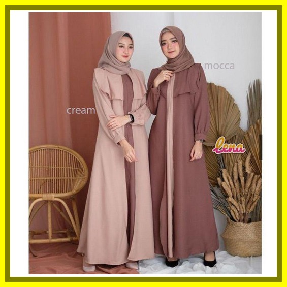 Baju Gamis Wanita Cewek Syari Remaja Sari Dewasa Model Amania Pes HW537 Baju Gamis Wanita Terbaru Le