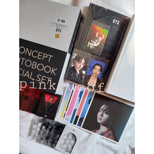 OFFICIAL MOTS ON:E CONCEPT BOOK JIMIN HOLOGRAM PC TAEHYUNG CLUE JHOPE ROUTE PHOTOBOOK BTS