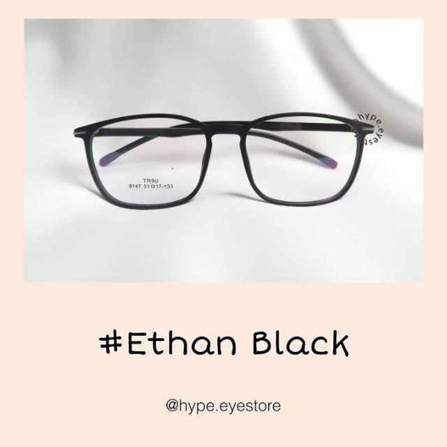 Frame Kacamata #Ethan Black