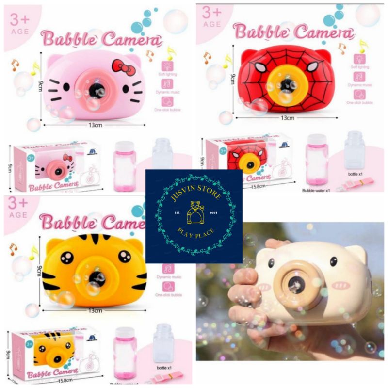 Mainan anak camera bubble gelembung sabun