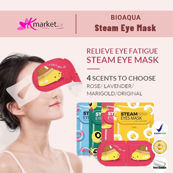 BIOAQUA Masker Mata Steam Eye Mask Lavender/Rose/Original/Marigold 1 pcs Relieve Eye Fatique