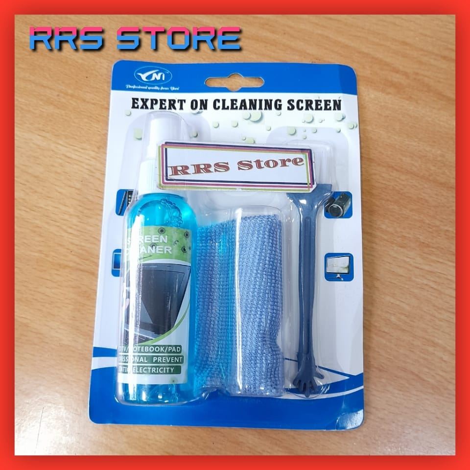 RRS STORE Cairan Spray Pembersih  Cleaning Kit Cairan Pembersih Layar Laptop CLEANING KIT PEMBERSIH LAPTOP SUPER CLEANING KIT LAYAR LCD