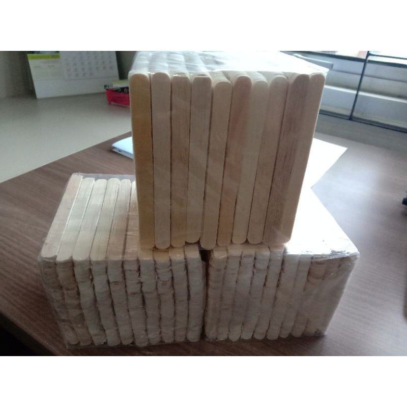 Stik es krim kayu ringan tipis 500pcs untuk ketrampilan pekerjaan tangan stick ice