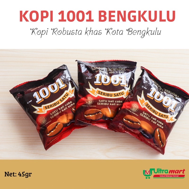 

KOPI BUBUK 1001 khas Bengkulu uk. 45gr