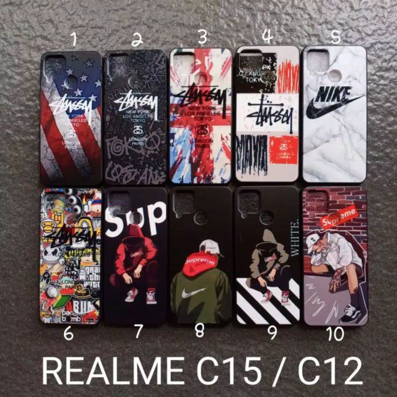 Case gambar Realme C15 C12 C25 Narzo 30A motif cowok ( 8 motif ) softcase softshell silikon cover casing kesing housing