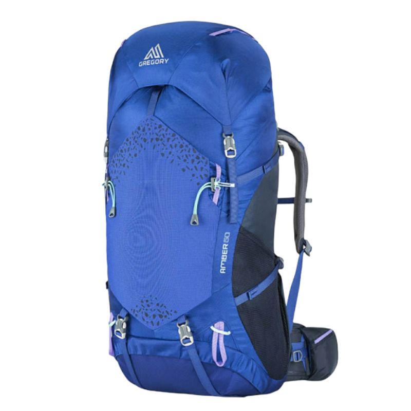 Carrier Gregory Amber 60 include Raincover Tas keril Backpacking warna Biru bukan Stout Baltoro Zulu