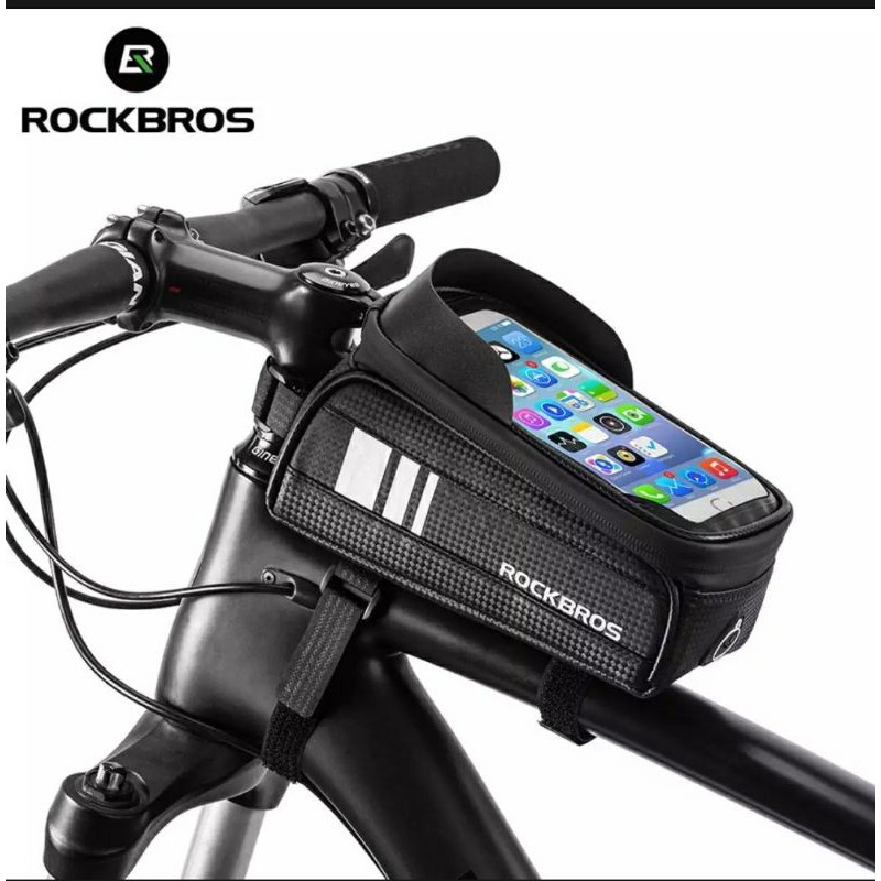 Tas Sepeda Rockbros 017-2 Waterproof Anti Air 4.8 - 6.3 inch smartphone