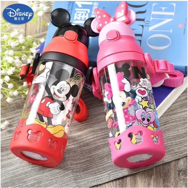 Disney ORIGINAL botol minum air teguk dgn tali panjang BPA FREE 4162/4266