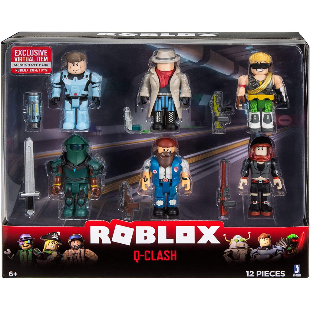 Roblox Action Collection Q Clash Six Pack Figures Set Mainan Anak Shopee Indonesia - six pack roblox id