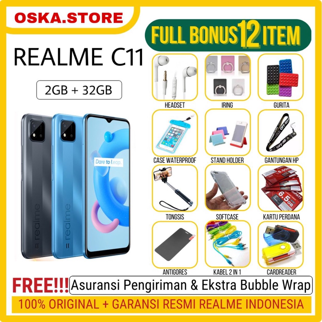 HP REALME C11 RAM 2GB/32GB GARANSI RESMI 1 TAHUN