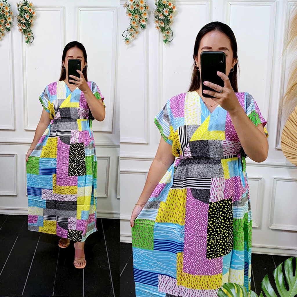 Daster Kimono Panjang, Daster Rayon, Daster Kimono Motif, Dress Kimono || Daster Kekinian