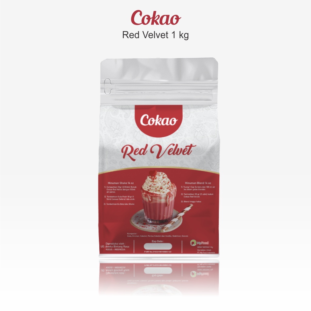 

Bubuk minuman Cokao Red Velvet 1kg untuk ice blend dan shake