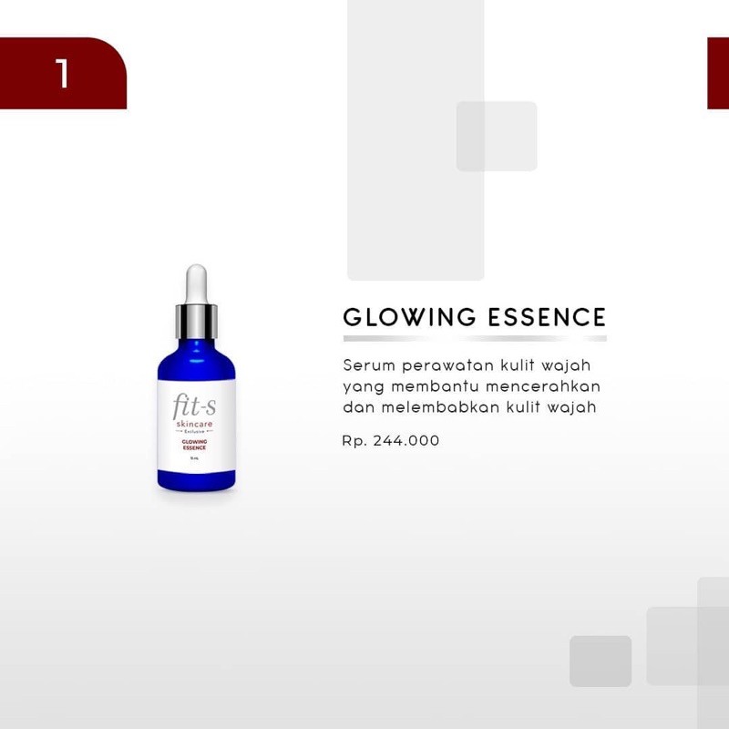 GLOWING ESSENCE by Fitsskincare Fitskin Fit-s Skincare Fitskincare Fitri Salhuteru