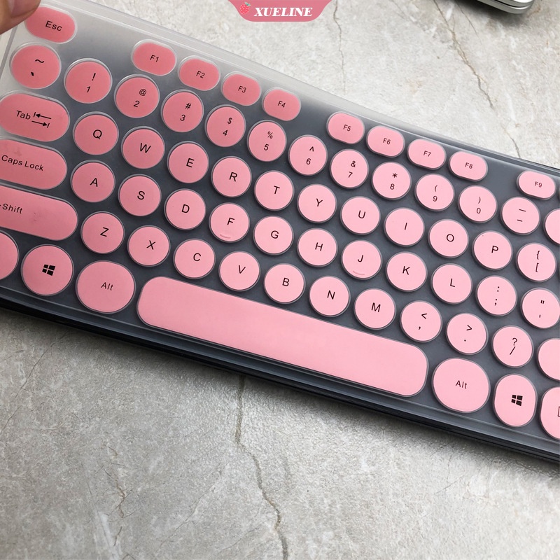 Skin Cover Pelindung Keyboard Bentuk Bulat Anti Air Gaya Punk